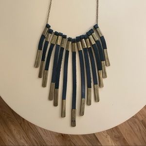 Free People Leather Fringe necklace